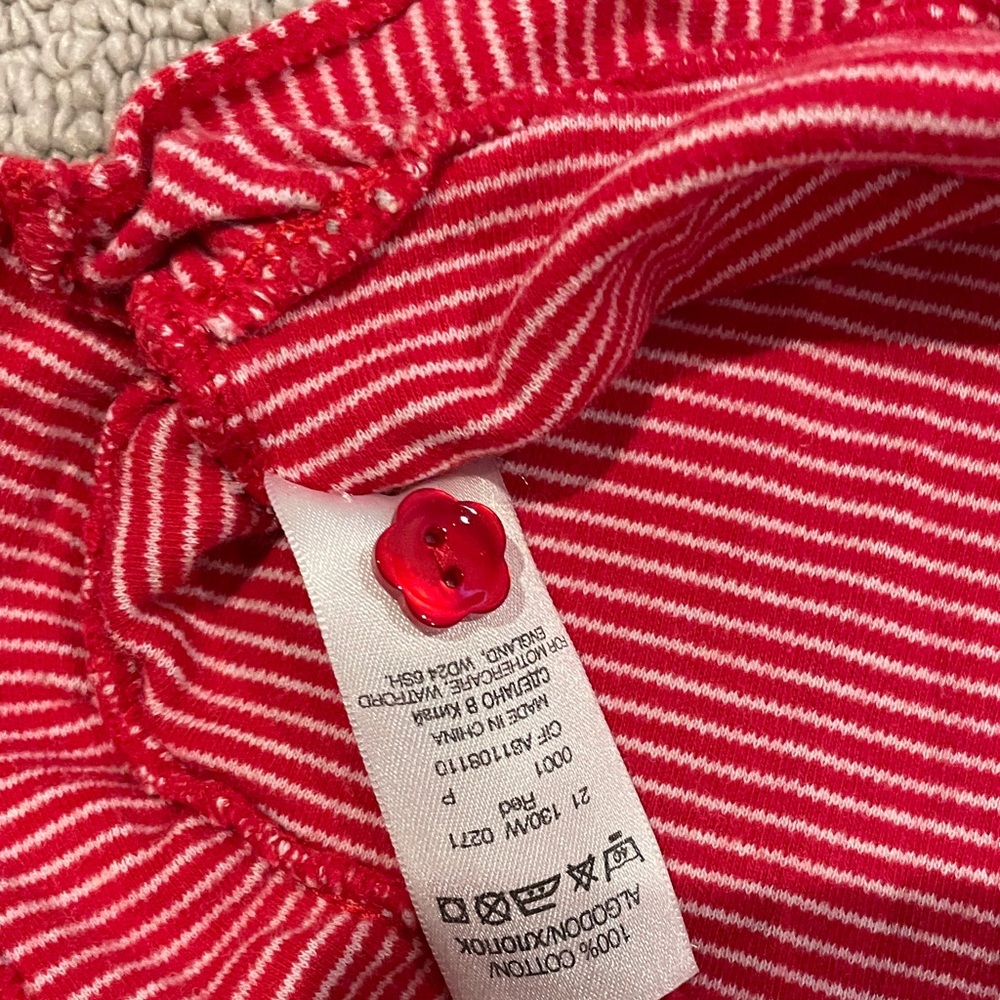 Red Striped Long Sleeve Dress for babies & toddlers girls size 18-24M - Picture 6 of 6